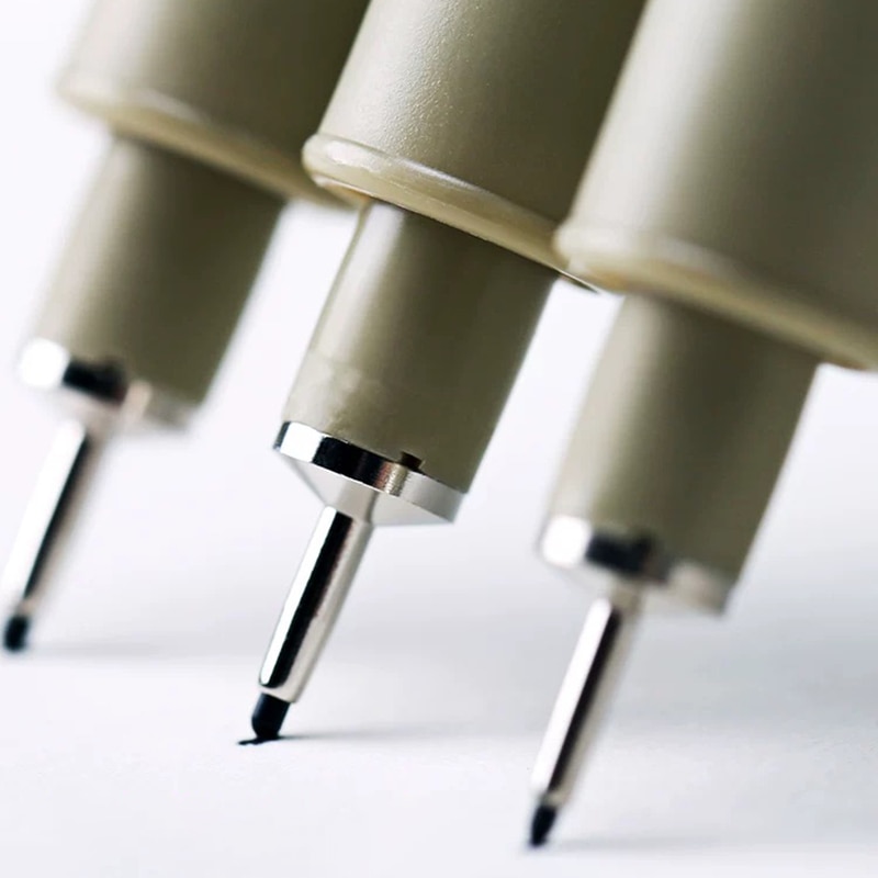 8/11/12 st sakura pigma micron konstmärken pennor för att rita vattentät nål krok linje skiss borste penna papperstillbehör