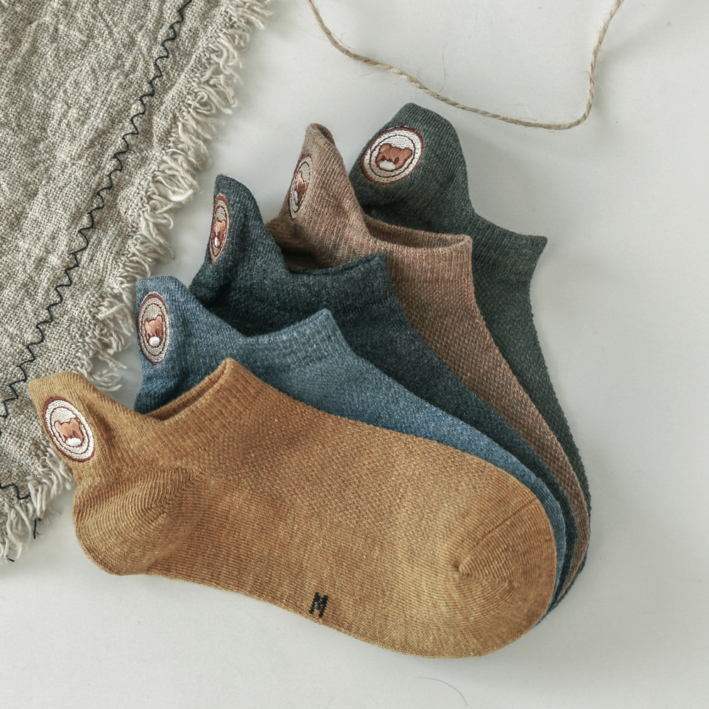Calcetines deportivos transpirables para niños y niñas, medias de algodón con dibujos de animales de araña, de 1 a 10 años, 5 pares, novedad de verano