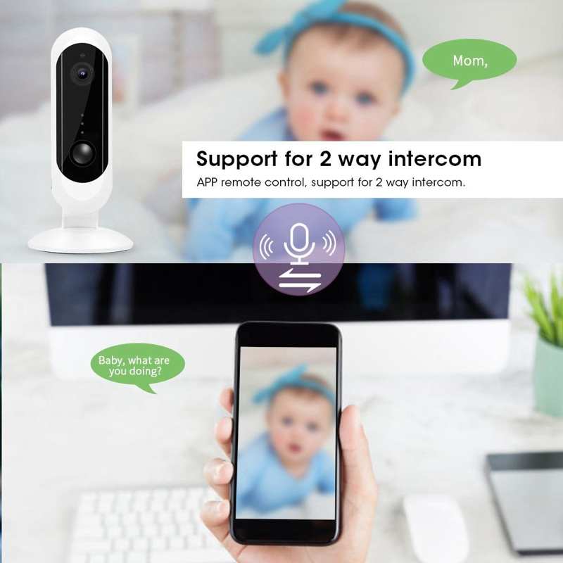 Babyfoon 1080P Wifi Ip Camera Smart Network Cctv Night View Pir Bewegingsdetectie P2P Baby En Huisdier Monitor babyfoon