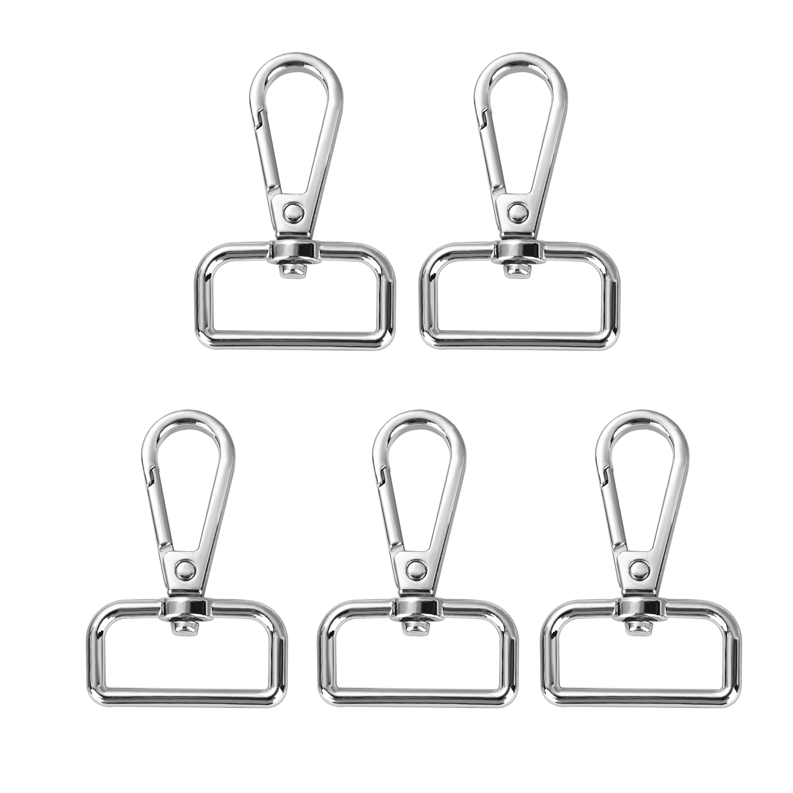 5PCS Alloy Metal Snap Hooks Clasps Strap Buckles Lobste Clip Hook For Keychain Bag Key Rings Making Bag Chain Part Craft Sewing: 7# / Gold