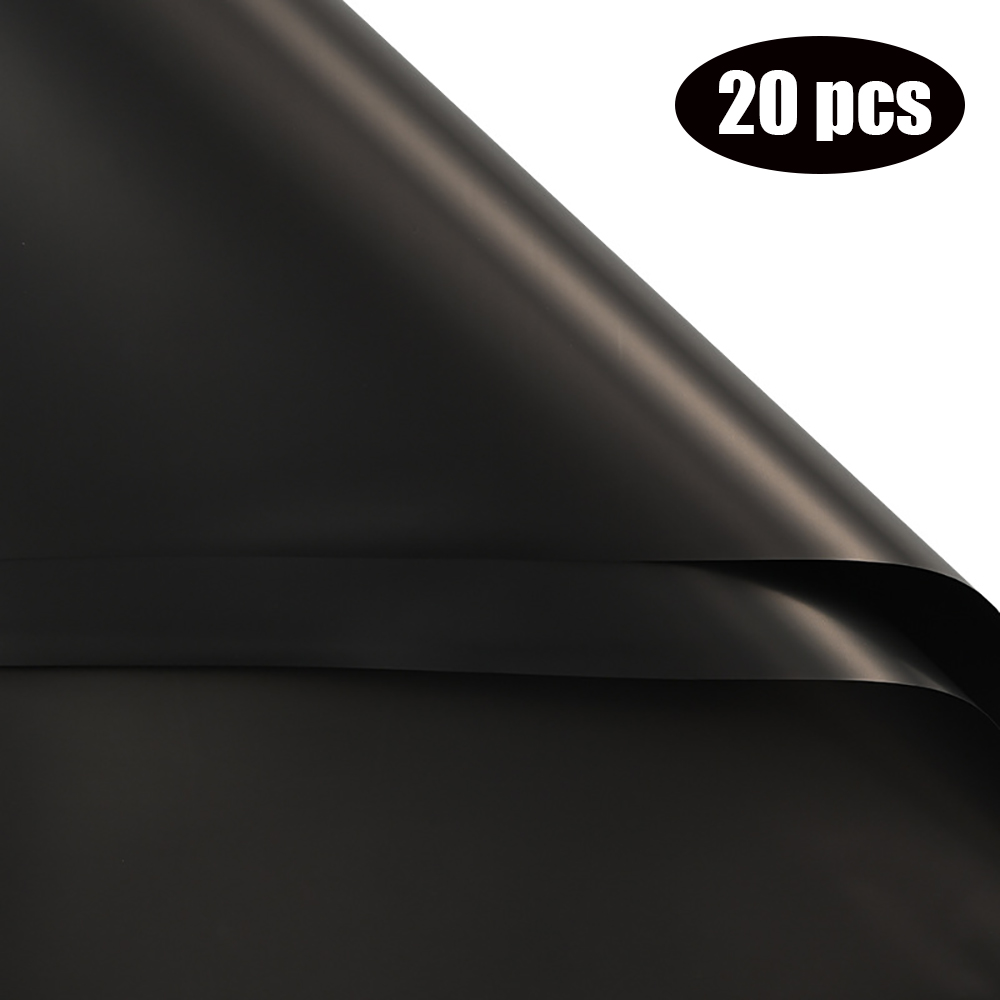 20 piezas de papel para envolver flores, ramo de papel Ouya de Color sólido, paquete Floral de estilo coreano, materiales de floristería DIY: Color zafiro profundo