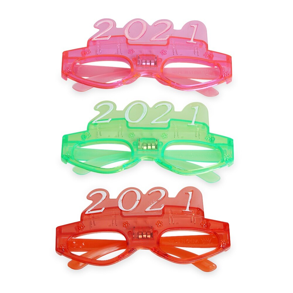 1pcs Flashing Led Glasses Halloween Christmas Glasses Luminous Light Up Glowing Eye Wear Bar Birthday Party Year: Style   1