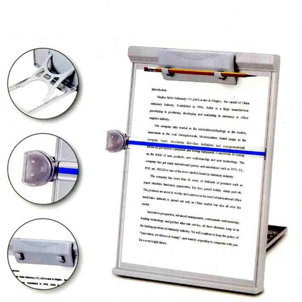 Gray Plastic Desktop Document Book Holder Copyhold... – Grandado