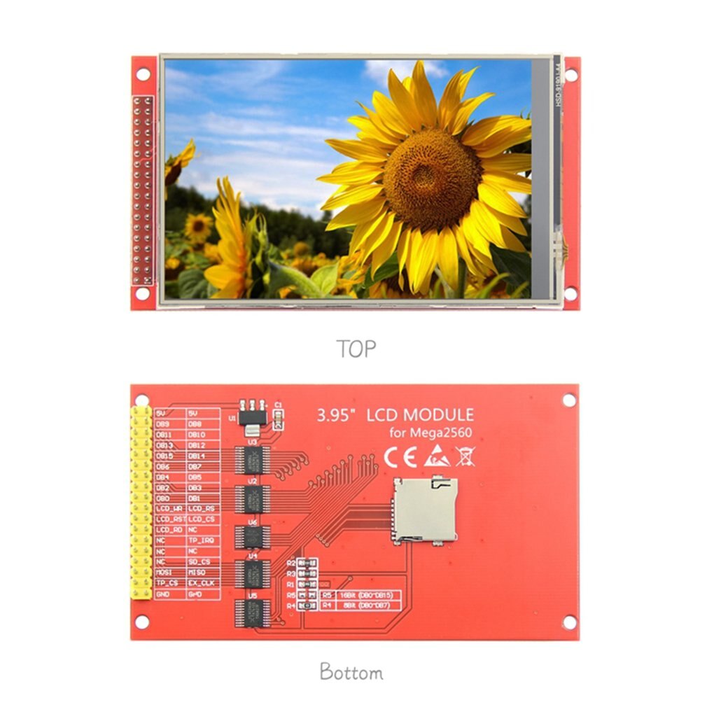 3.95 tommer tft lcd-skærm modul ultra  hd 320 x 480 til arduino