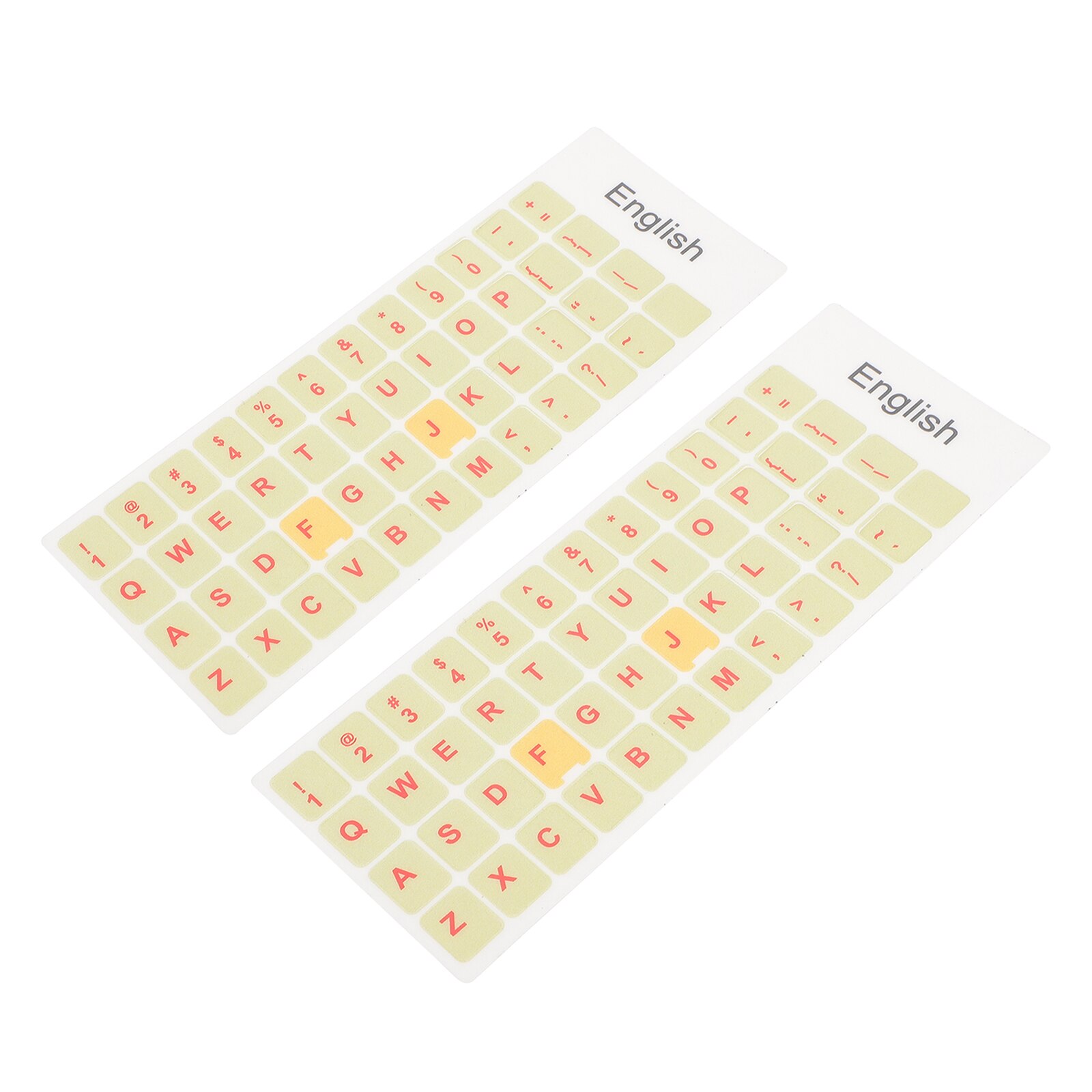 2 Sheets Keyboard Decorative Sticker Universal English Keyboard Sticker Decal: Macarons in autumn