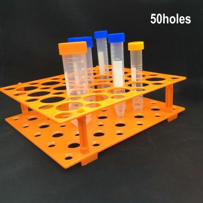 Lab Plastic 28Holes 50Holes 10ml / 15ml / 50ml Detachable Centrifuge Tube Rack Pipe Holder
