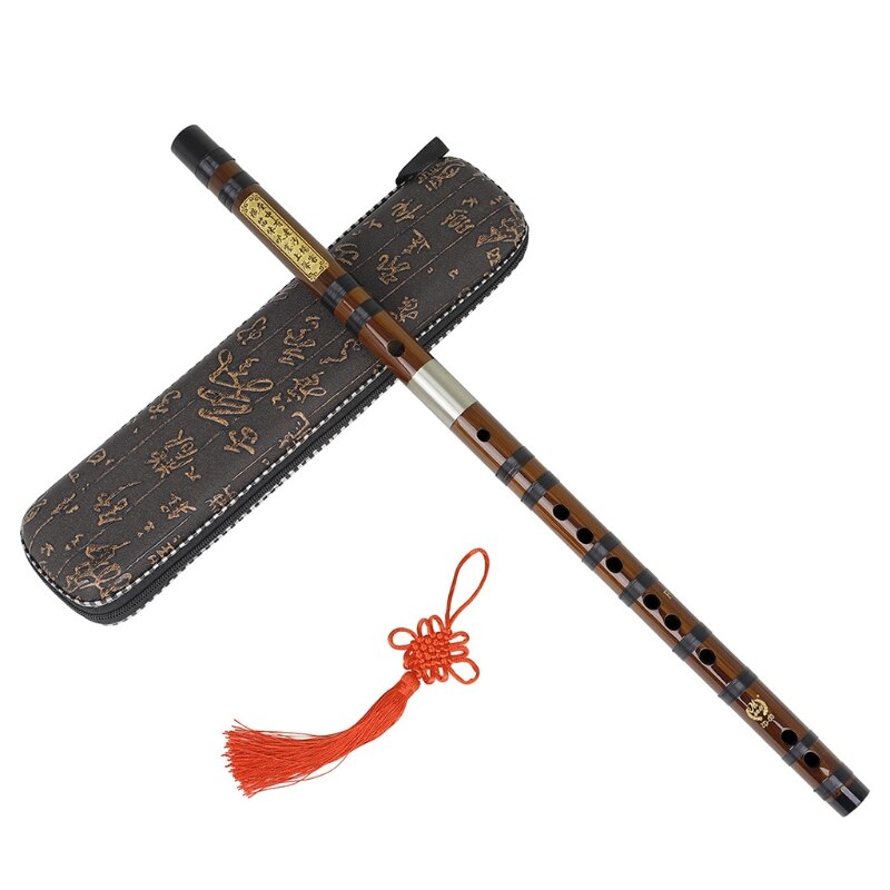 Flauta de bambu profissional sopro flautas instrumentos musicais c d e f g chave h053