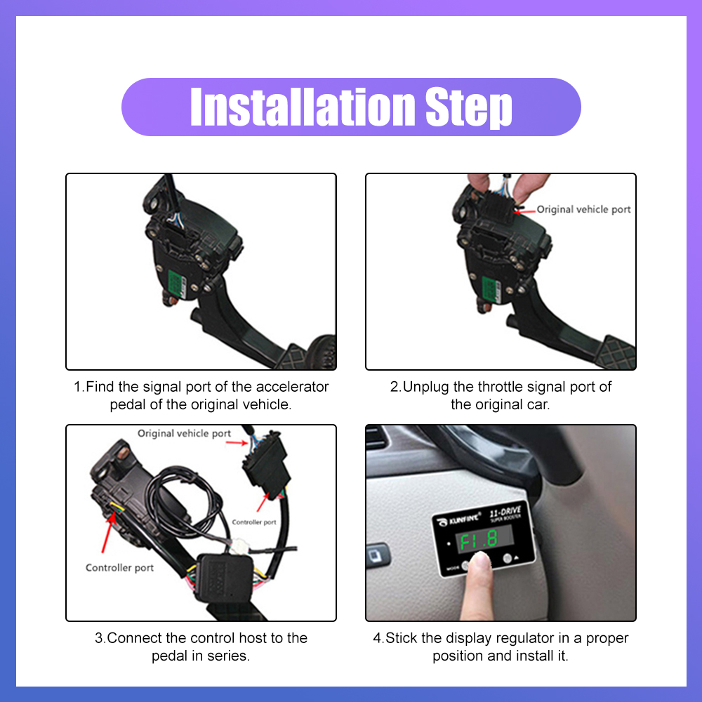 Car Electronic Throttle Controller Racing Accelerator Potent Booster For Nissan Renault Tuning Parts Accessory