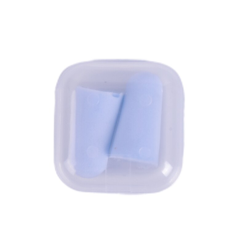 1/2/5/10 Paar Soft Foam Oordoppen Geluidsisolatie Gehoorbescherming Oordopjes Anti-geluid slapen Stekkers Foam Soft Ruisonderdrukking: 1box light blue