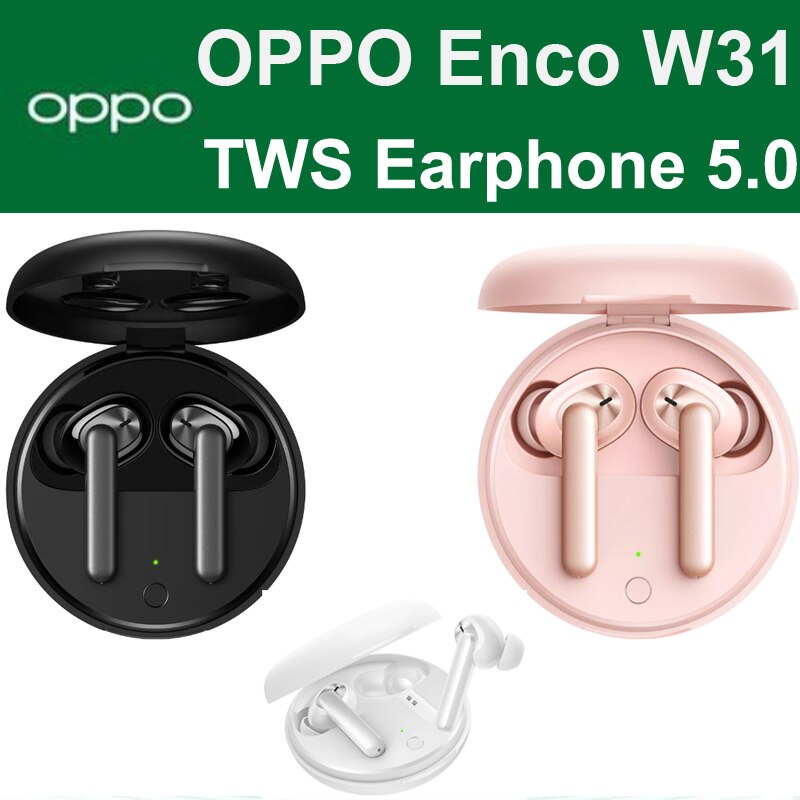 OPPO Enco W31 TWS écouteur Bluetooth 5.0 faible latence vrai sans fil écouteurs 25mAh IPX4 pour trouver X2 X2 Pro RENO ACE 2 3