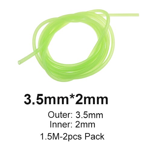 Tubo Esca In Silicone Fluorescente 1.5 Metri, Verde, Si Illumina Al Buio, Per Pesca