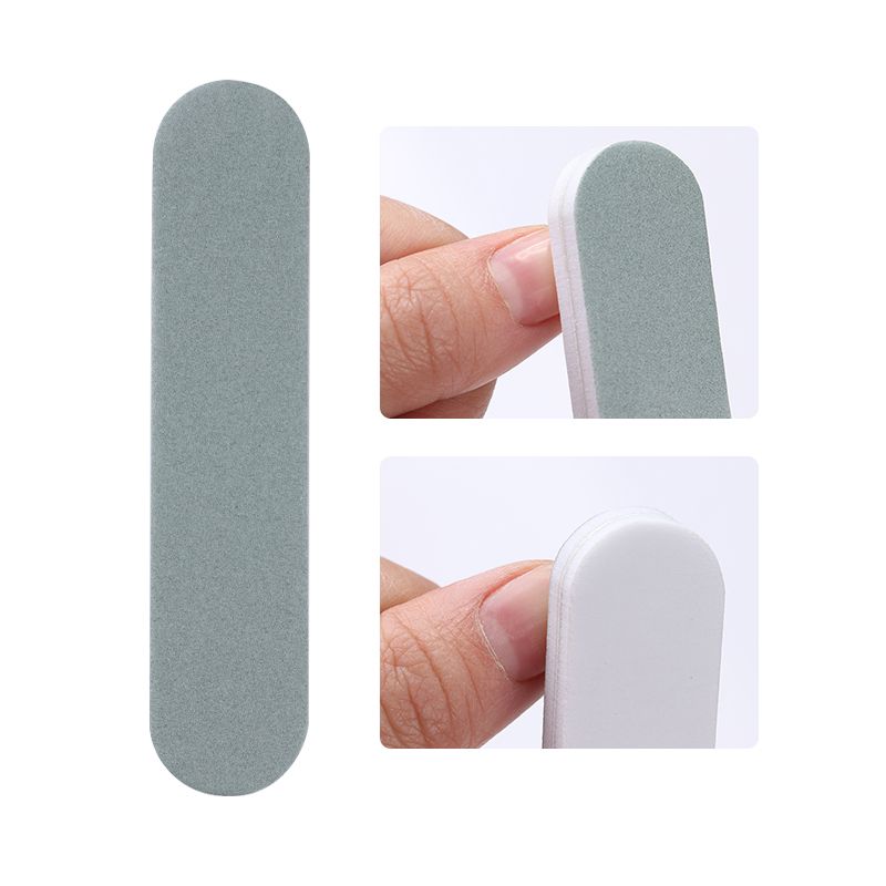 Lime à ongles de ponçage, 10 pièces, éponge de ponçage rose blanc, bloc, polissage, bricolage-même, pour Nail Art: 32301