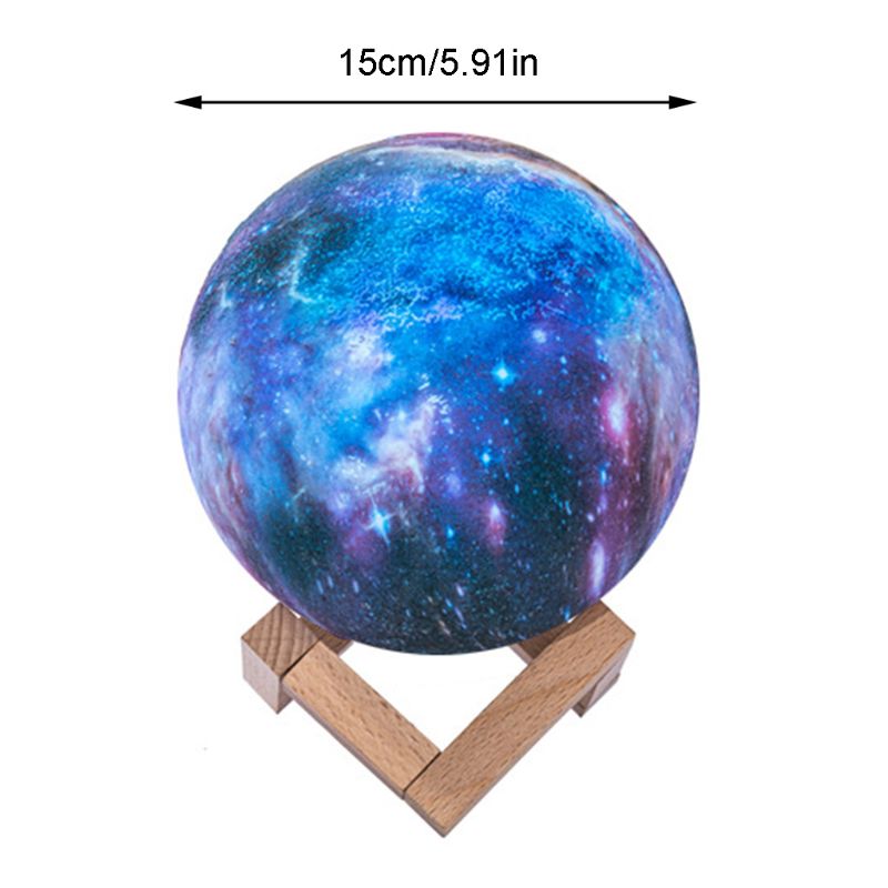 Starry Moon Light Touch Remote Control LED 3D Star Lamp 16 Colors Table Lamp Home Decoration Birthday