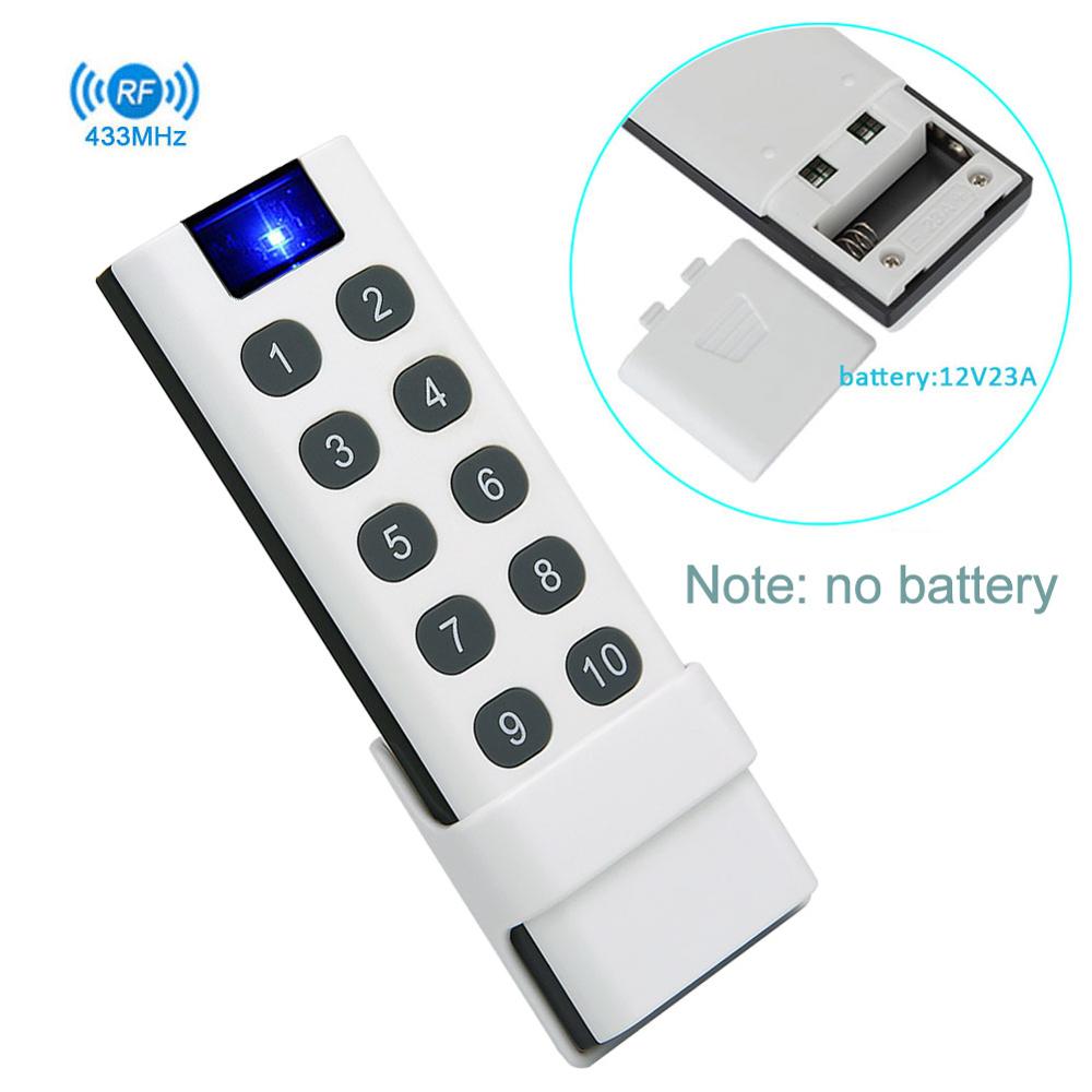 200M 433Mhz Universele Draadloze Afstandsbediening, 1/2/4/6/8/10 Knoppen, muur Gemonteerde, Kan Controle Ktnnkg Remote Ontvanger.: kit6