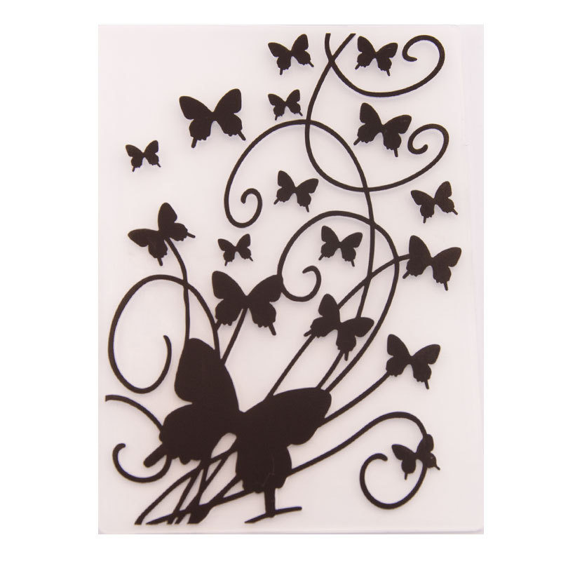 Plastic butterfly Embossing Folder Wedding Decor Stencils DIY Scrapbooking 1Pc Template Craft Card DIY Photo Album Decor EM130