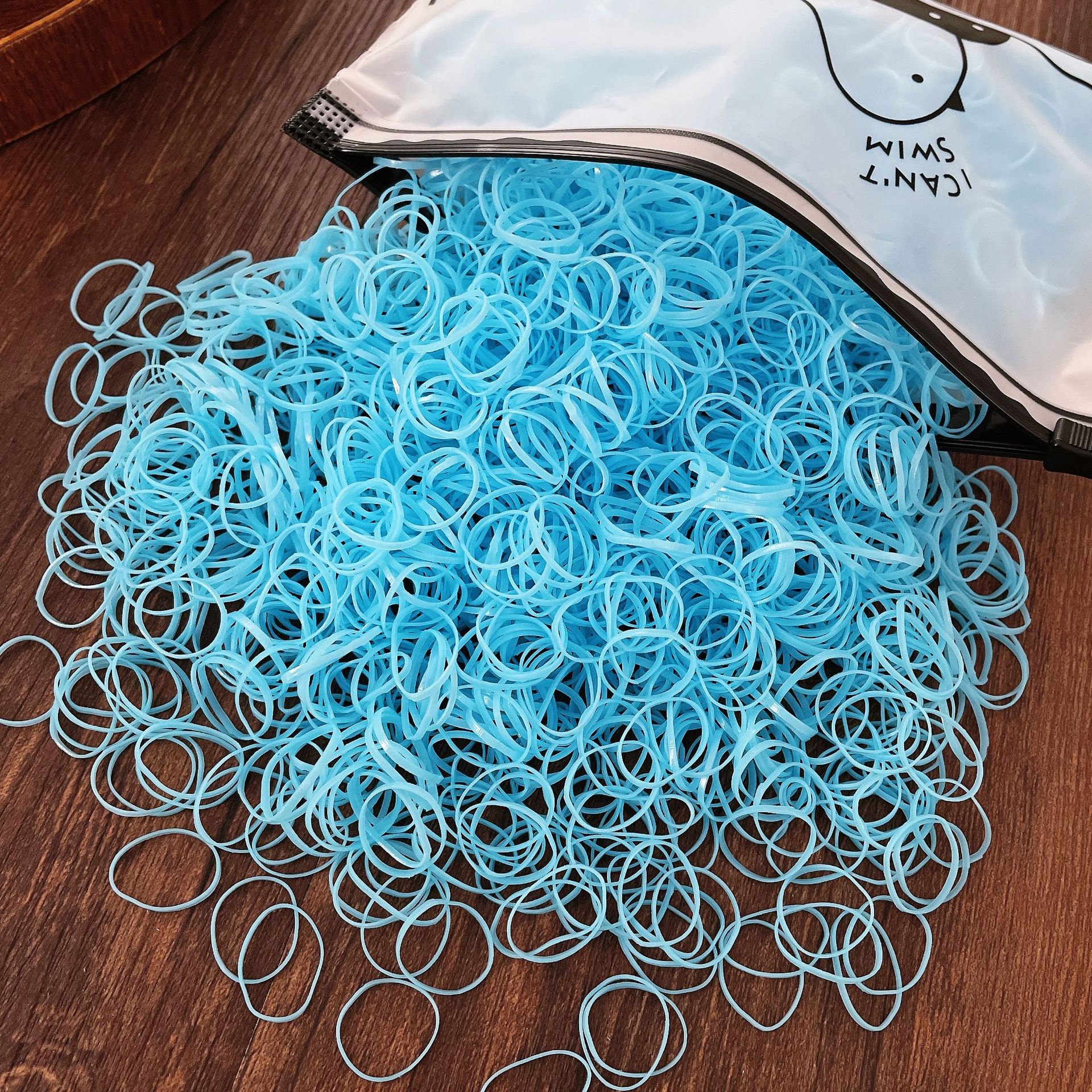 500/Pack Girls Colorful Small Disposable Hair Bands Thicken Elastic Rubber Band Ponytail Holder Hair Accessories: MULTI