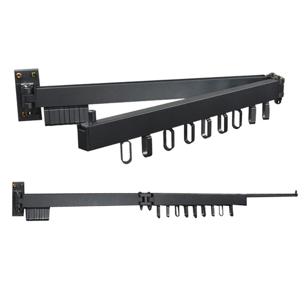 Składany wieszak ścienny suszarka robić prania wieszak na ubrania kryty balkon chowany wieszak ręczniki ubrania organizator