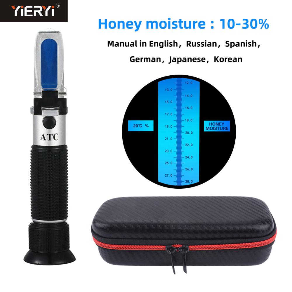 Yieryi Hand Held 10-30% Water Honing Refractometer Met Kalibratie Atc Refractometer Honing Vocht Meter Met Case