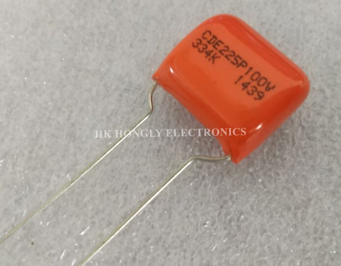 20 pièces CDE225P100V 103K 153K 563K 224K 334K CDE 225P 100V 10% 0.01UF 0.015UF 0.056UF 0.22UF 0.33UF P = 10mm 15mm condensateur de Film