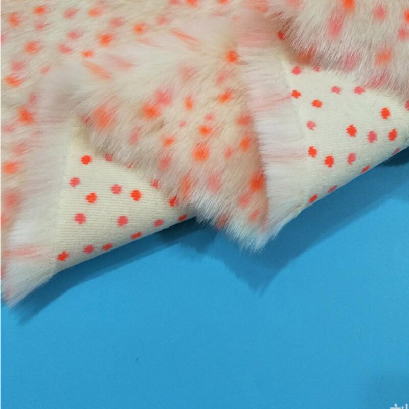 Luipaard Stippen Jacquard Faux Fur Hoge Gewicht 1500G Stof Lange Stapel Immitatie Bont Jassen Bont Jassen Kostuums Bontmuts diy Stof