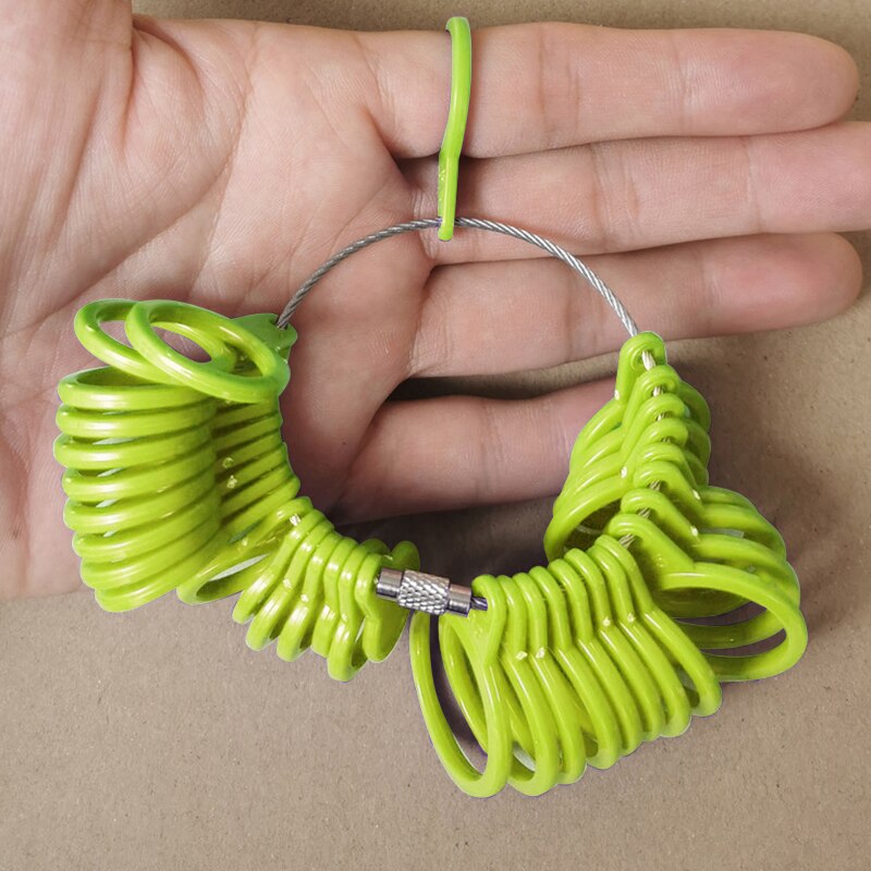 Fingerring metalmålermålerværktøj måler størrelse til smykkeværktøj