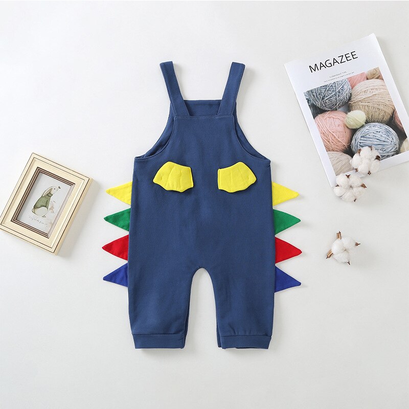 Salopette en coton pour enfants | 3 couleurs, cool, garçon, fille, dinosaure bonne