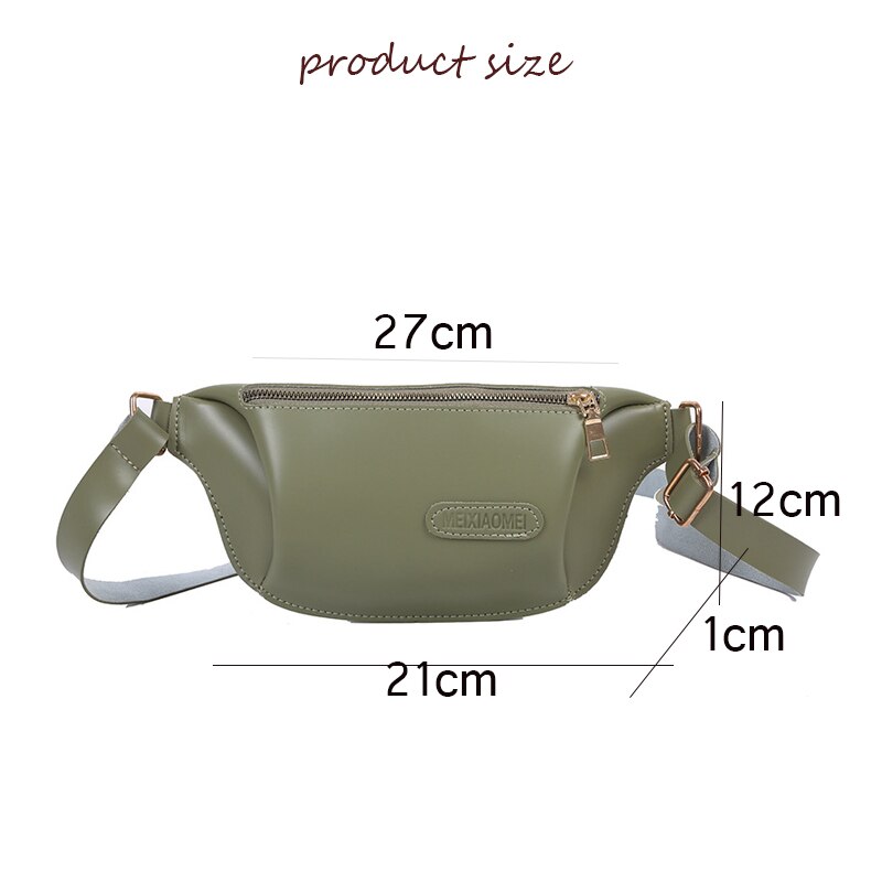 Holografisk dame midjeveske damebelte banan lommebok veske fanny pack liten veske laget av lær brystvesker pochete