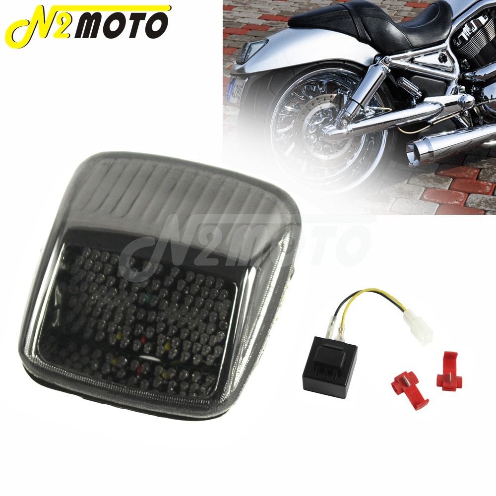 Motorcycle Integrated Taillight Turn Signal Light Arrow Indicator Tail Brake Light for Harley Deuce V-ROD Vrod 2002