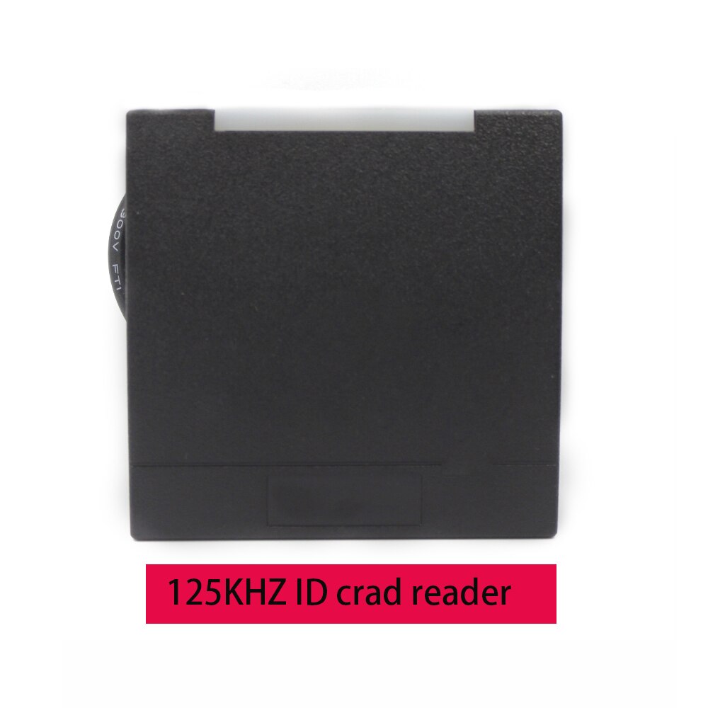 13.56 mhz ic /125 khz rfid proximity kort adgangskontrol læser  wg 26/34 udgang til dør adgangskontrol system sort: 125 khz rfid version