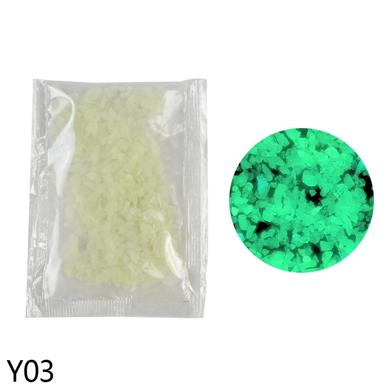 10/30g lysende sandstein fluorescerende grus glød i mørk uteplass hagedekorasjon gjør-det-selv stjerneklar ønsker flaske fisketank ornamenter: 10g / Y03