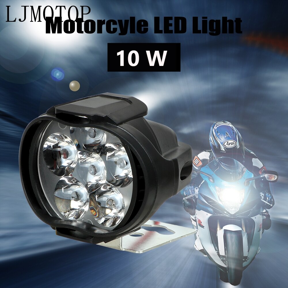Motorrad LED Lampen Wasserdicht Nebel Stelle Scheinwerfer 10W Mit Schalter Für Kawasaki Z1000 Z650 Z900 zzr 600 zxr 400 zx 6r kdx 125