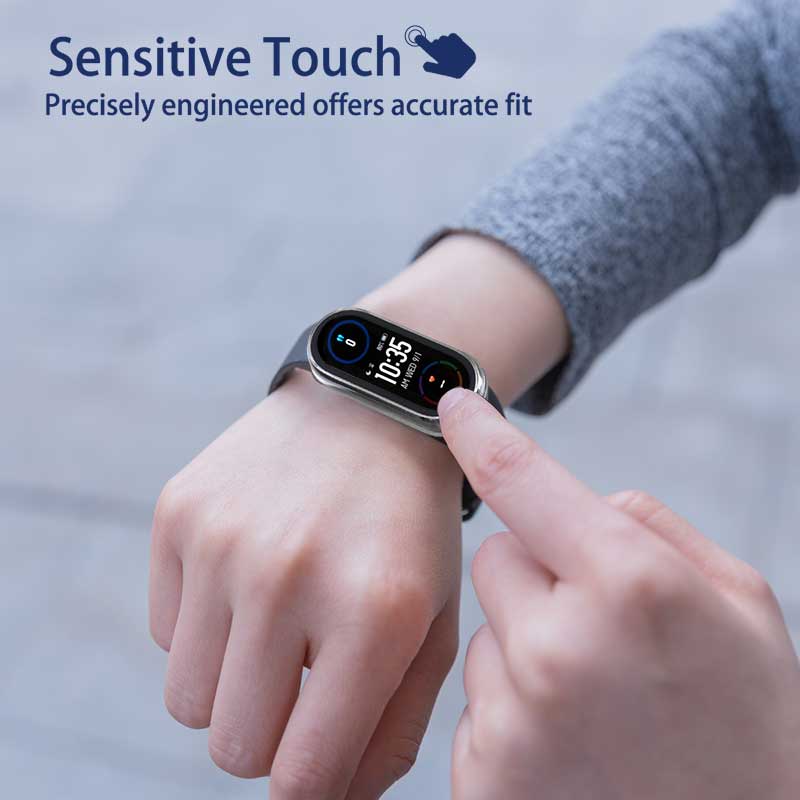Para Xiaomi Mi Band 7 7NFC Miband 6 5 4 3 funda con película protectora de pantalla Miband7 Miband6 Miband5 carcasa de protección completa