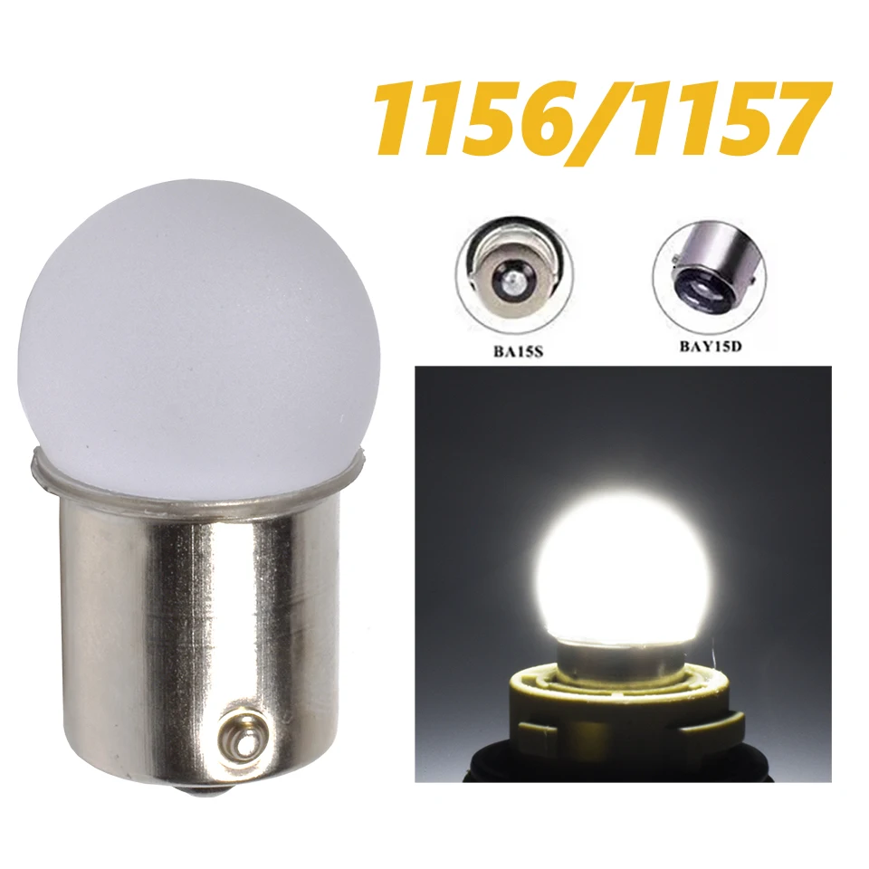 \ Bombilla Led acrílica 1156 1157 P21w P21/5w R10W Ba15s Bay15d accesorio de lámpara automotriz para motocicleta compatible