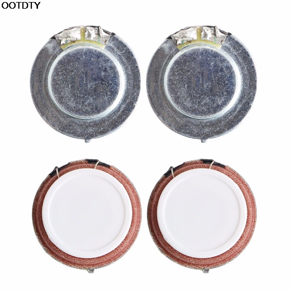 Ootdty 2 stück 27mm lautsprecher vibrationsresonanz 3w 4 ohm high fidelity audio stereo  - l060
