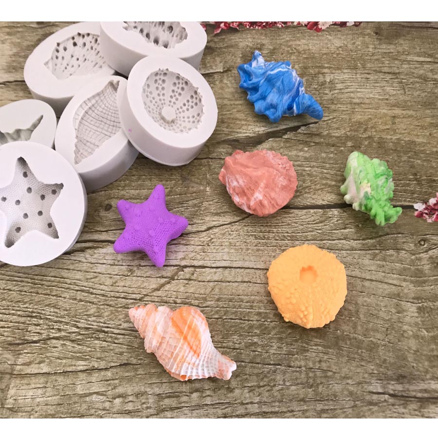 Gör-det-själv snäckskal tårta silikonformar fondant tårta dekorationsverktyg gumpaste choklad godis tvål lerformar