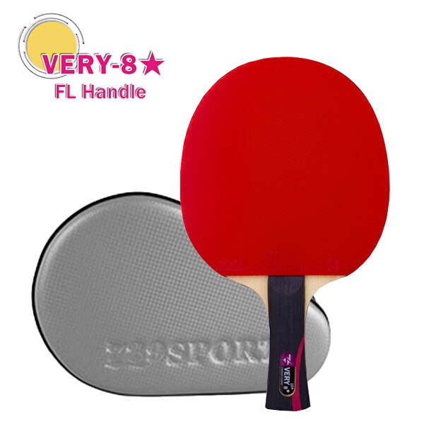 729 Friendship Ping Pong Racket Very 7 8 9 Star Table Tennis Racket Carbon Quick Attack with Loop Blade: 8 star FL handle