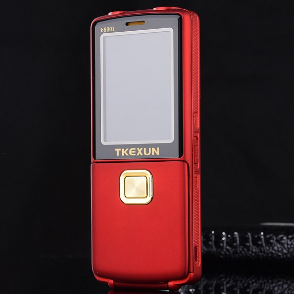 MAFAM Unlock Flip Metal Mobile Phone One Key Dual Torch FM Bluetooth SOS Speed Dial Old Man Senior Cell Phone Dual Torch P094: add 4G TF / Red