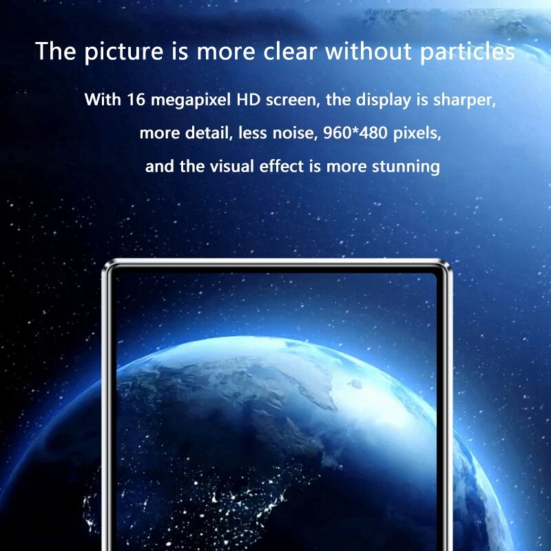 4 Inch Full Screen Hd MP4 Speler Wifi Android 6.0 MP3/4 1 + 8Gb Bluetooth 5.0 Contact muziekspeler Fm Radio