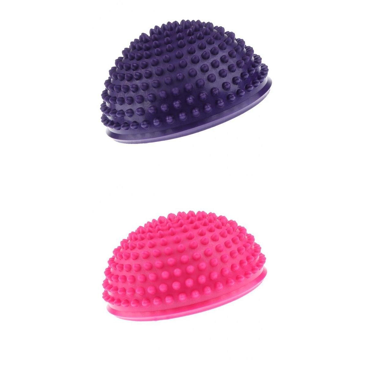 2Pcs Hedgehog Stile Equilibrio Baccelli, anti-slittamento Del Piede Sfere di Massaggio per Ginnastica Yoga Pilates Ginnastica Esercizio-Rosa &amp; Viola