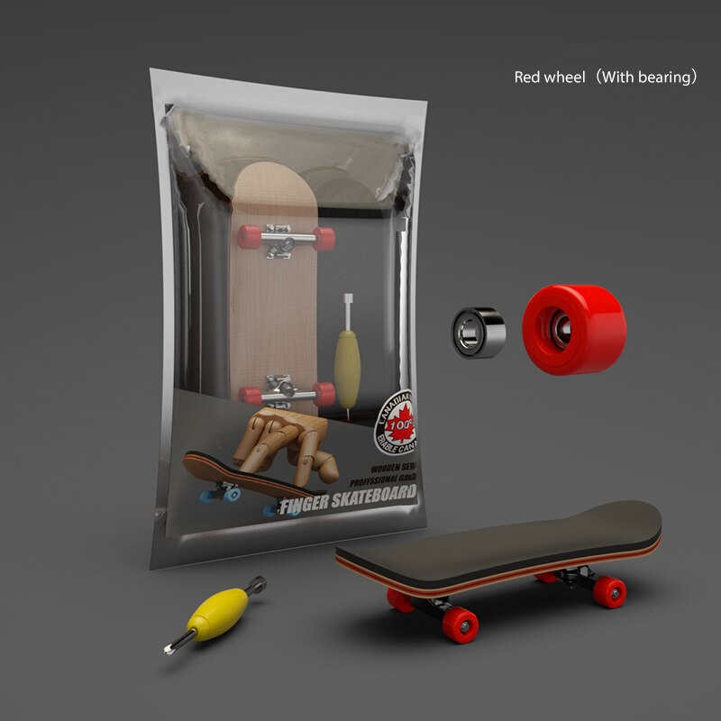 Jouet de skateboard avec roulements, 1 kit de skateboard , nouveauté pour enfants, de noël: Red