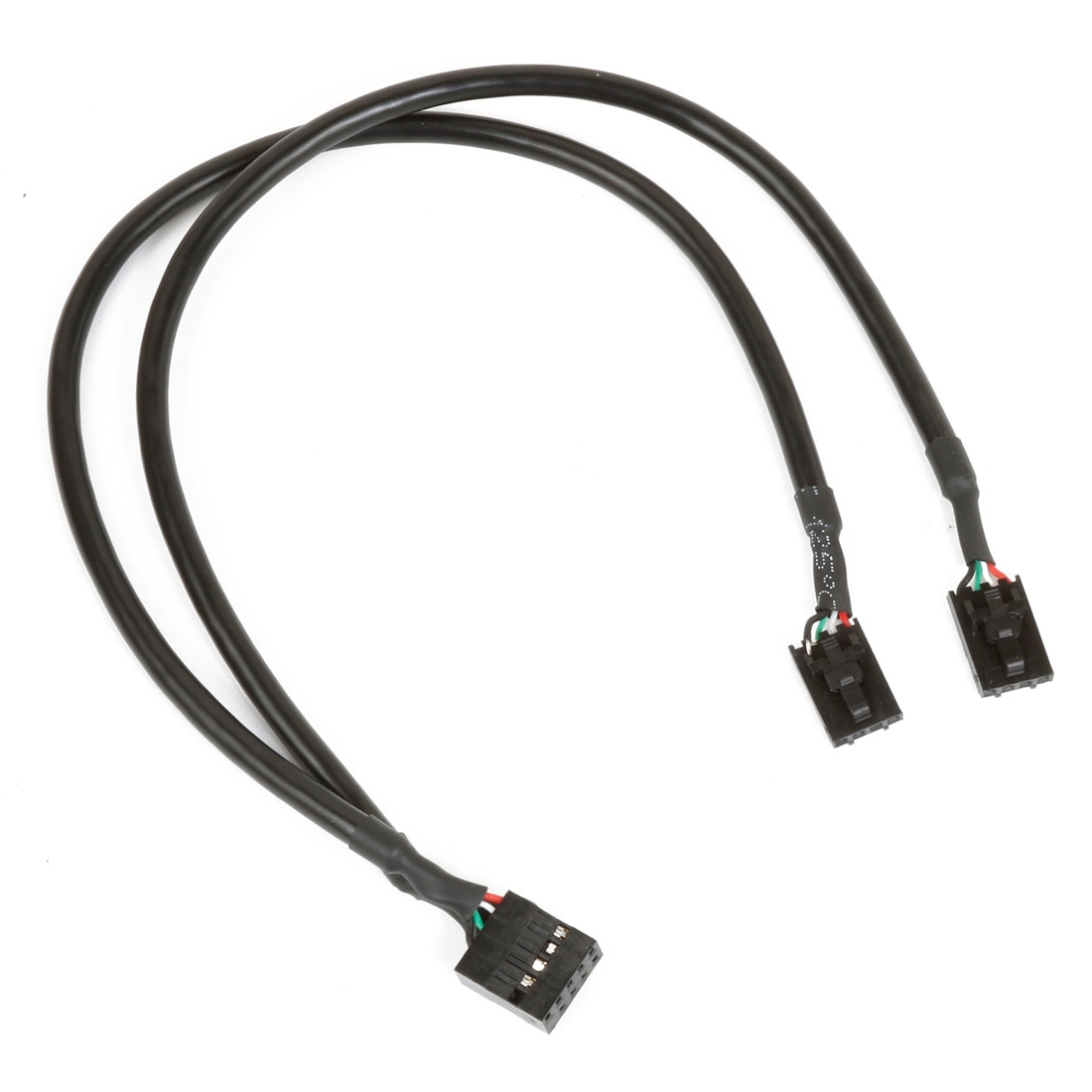 9pin USB header Male 1 to 2/4 Female Extension Cable Card Desktop 9-Pin USB HUB USB 2.0 9 pin Connector Adapter Port Multiplier