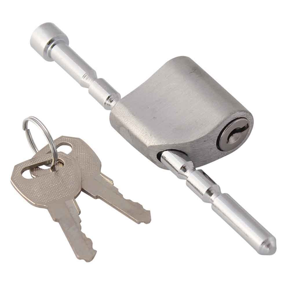 Steel Anti Theft Security Coupler Latch Lock Universal Adjustable Car Accessories Durable 6 Locking Position With 2 Keys Mini