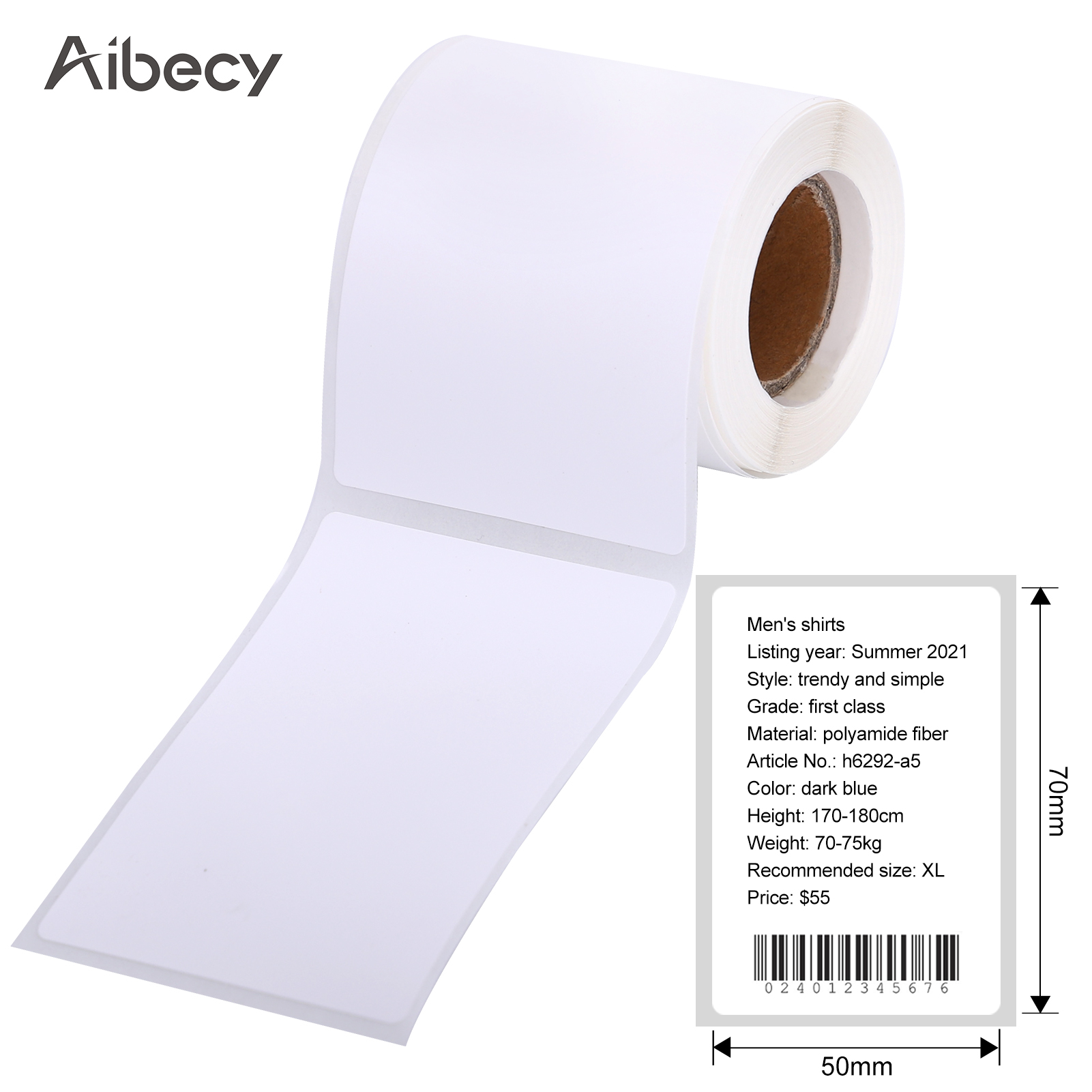 Label Printer Sticker Thermal Label Paper Self-Adhesive Printable Paper Roll Waterproof Oil-Proof Tear Resistant for DP23/DP30: type 11