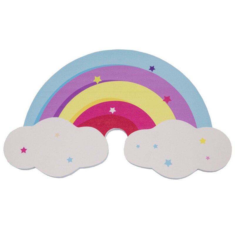 1pcs Nordic Kids Nursery Handmade Wooden Rainbow Cloud Hanging Decor Children Baby Room Hanging Wall Decor for Baby Bed Bumper: C