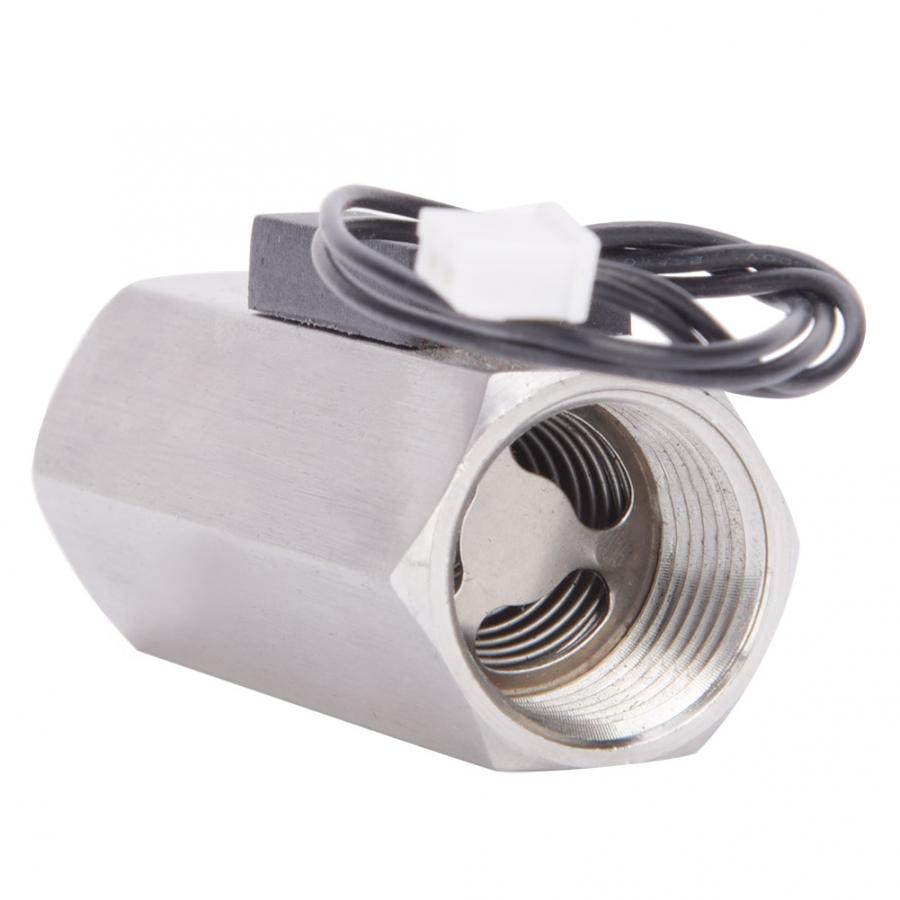 Water Flow Switch 304 Stainless Steel High Accuracy FS-01 G1/2in Double Female Thread Water Flow Sensor