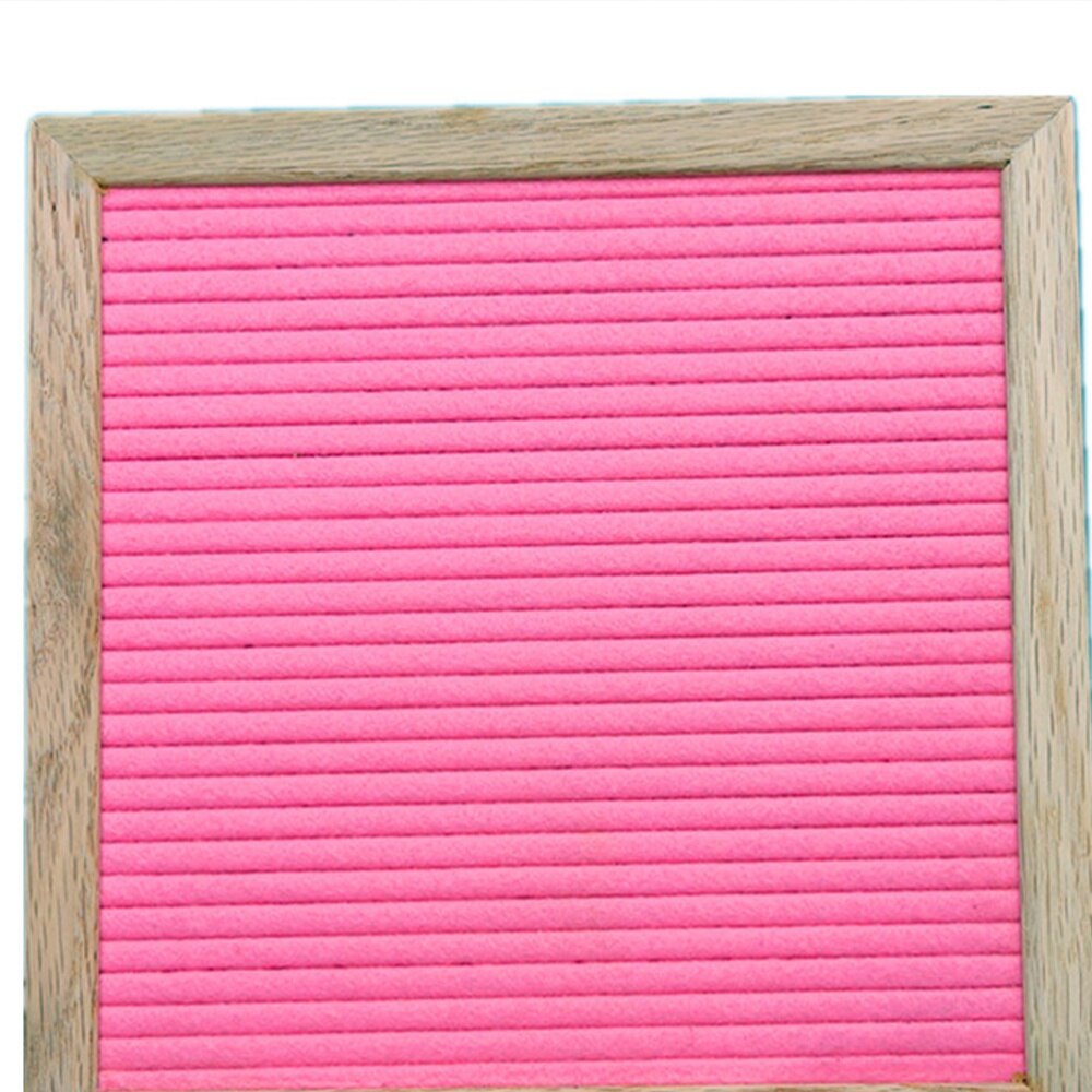 Funny Felt Letter Board Set Message Decor Felt Cloth Blackboard Oak Wood Board for Home Child Kid