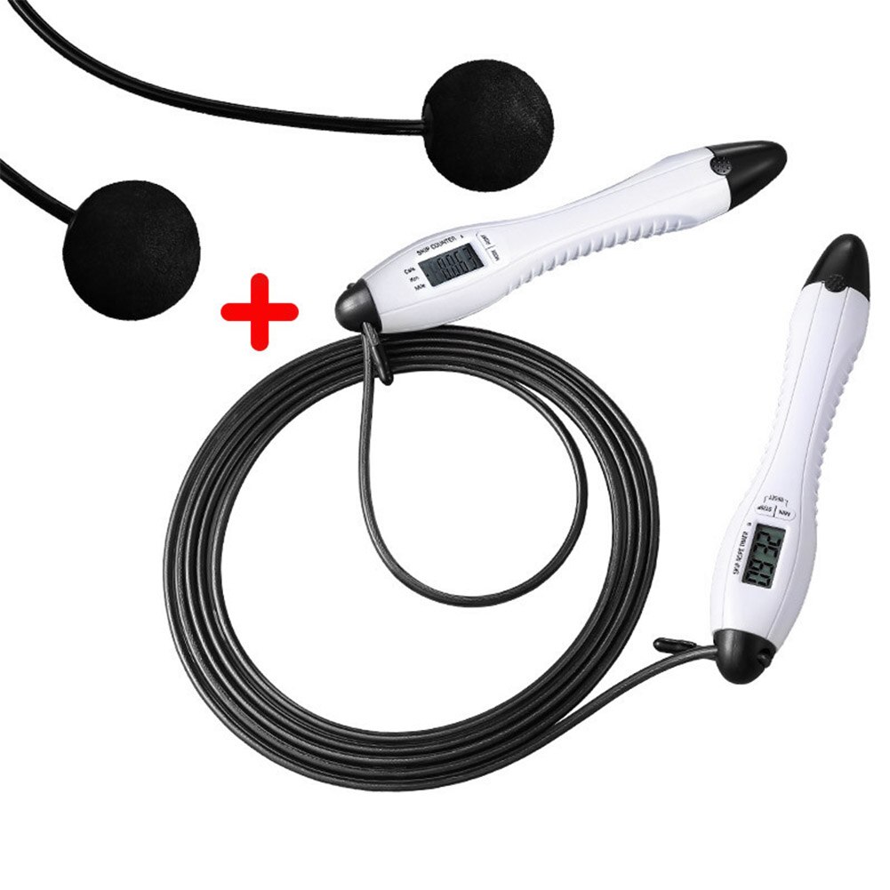4 Modes 360 Degrees Rotation Induction Double Screen HD Display Home Gym Digital Counting Jump Rope Anti Winding ABS