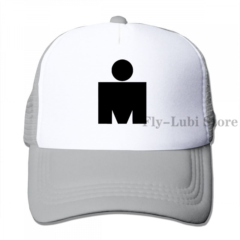 Ironman Symbol Triathlon Baseball cap men women Trucker Hats adjustable cap: 3-Gray