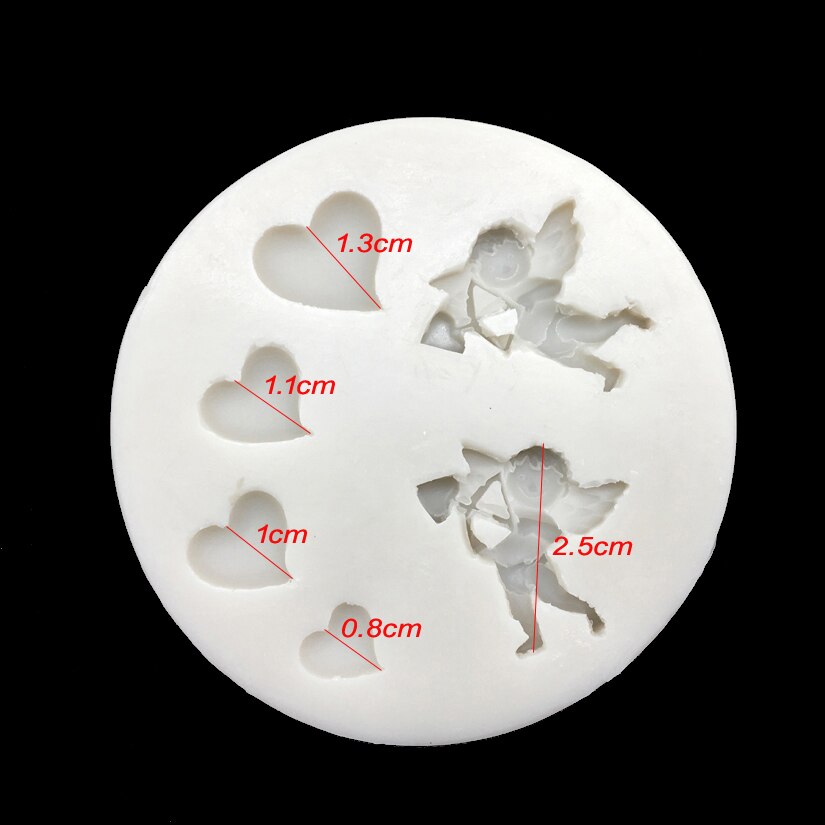 Liefde Cupido Shape Silicone Mold Sugarcraft Chocolade Cupcake Bakvorm Fondant Cake Decorating Gereedschap