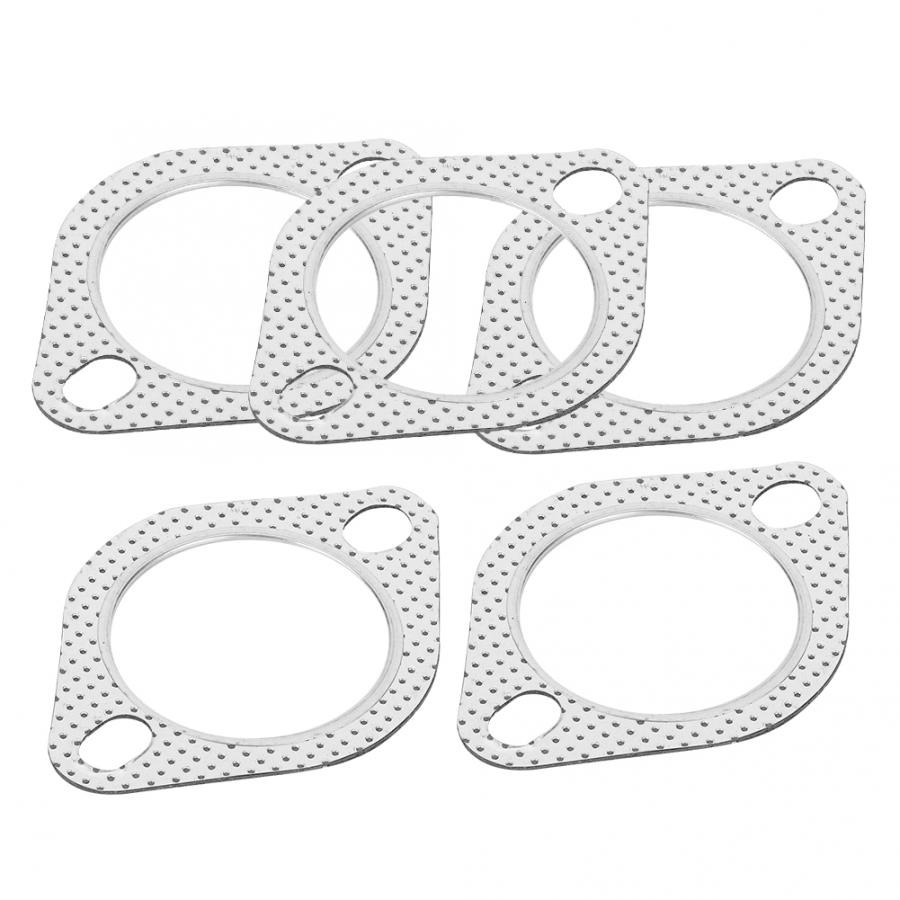 2.5 " aluminiumslegering udstødningshoved down pipe manifold samler flange pakning 2 bolt udstødnings pakning biltilbehør